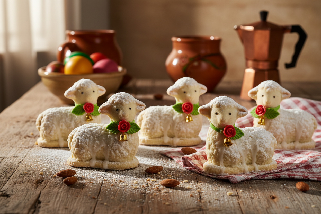 🐑 Pecorelle di Pasqua in Farina di Mandorle: Tradizione, Gusto e Artigianalità