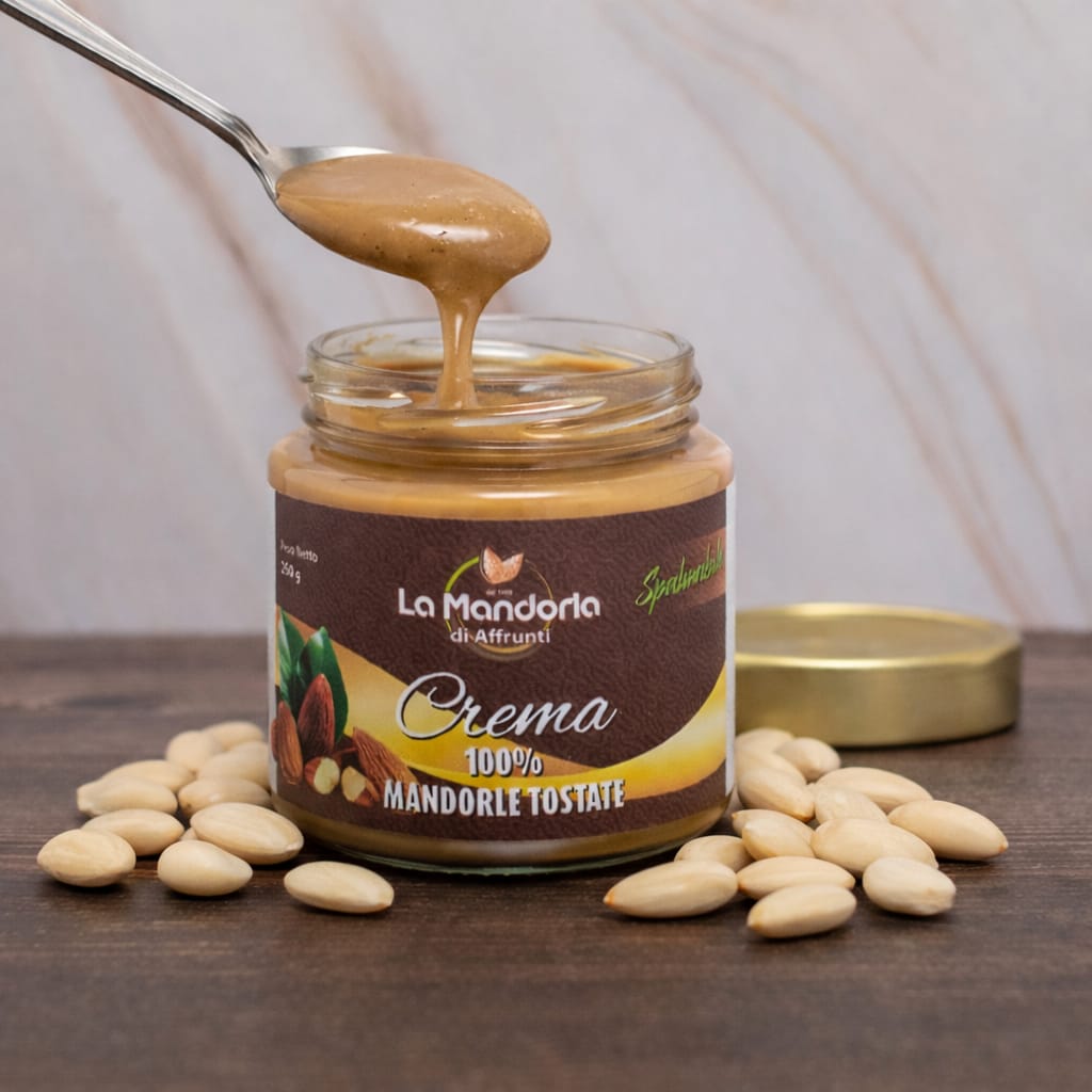 Crema 100% di mandorle tostata