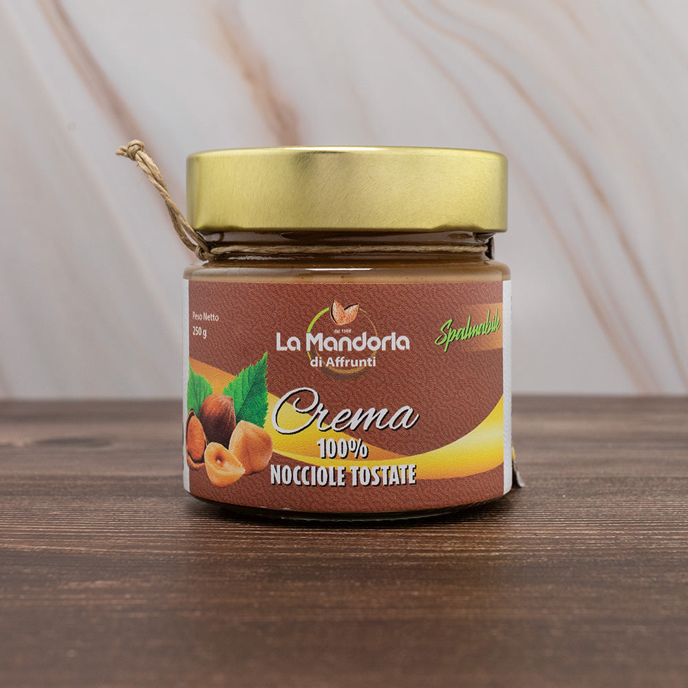 Crema 100% di nocciole tostate