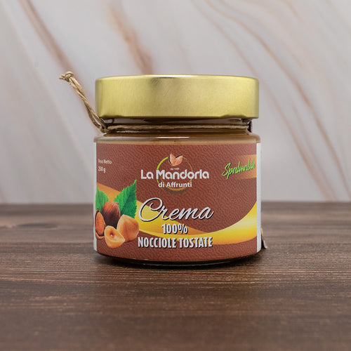 Crema 100% di nocciole tostate